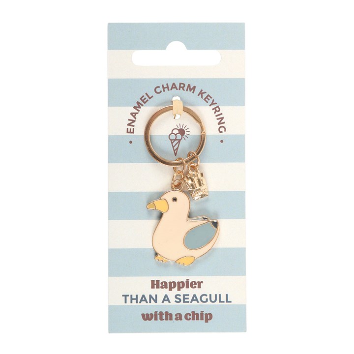 Seagull and Chips Keyring