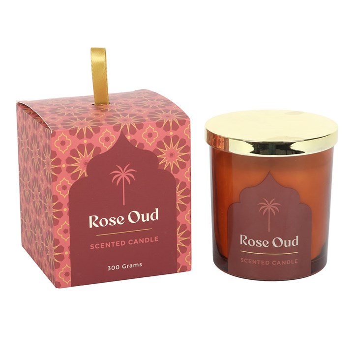 Arabian Nights Rose Oud Scented Candle - Image 2