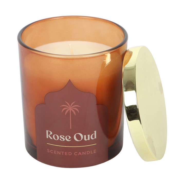 Arabian Nights Rose Oud Scented Candle - Image 3
