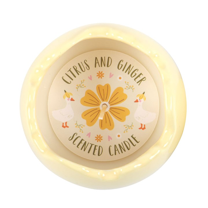 Citrus & Ginger Egg Shaped Candle - Image 4