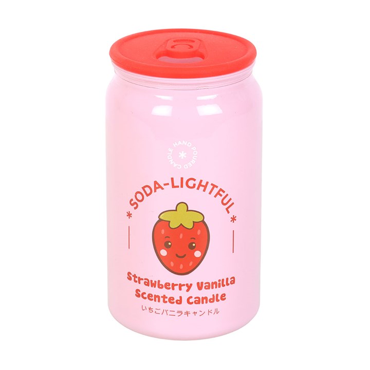 Strawberry Vanilla Soda Can Candle - Image 2