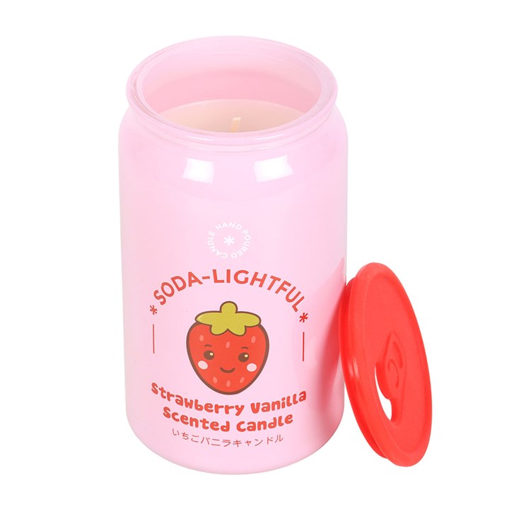 Strawberry Vanilla Soda Can Candle - Image 3