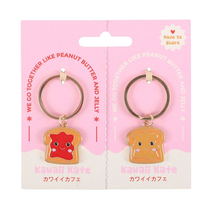 Set of 2 Peanut Butter and Jelly Keyrings - Image 2